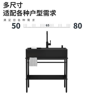 5V石石厨房洗菜盆英体柜洗碗单槽落地水一槽22524式支架子阳台洗