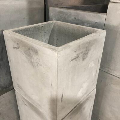 泥花盆混凝土水箱 现花代简约容栽花BTU栽树器 园林绿化种植槽种