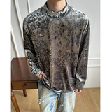 T0042026春季新款中领长袖T恤男潮松弛感纹理打底衫P30，男装T恤，电商A115