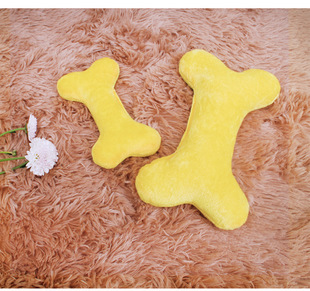 骨头小枕头宠物毛绒玩具 一大一小