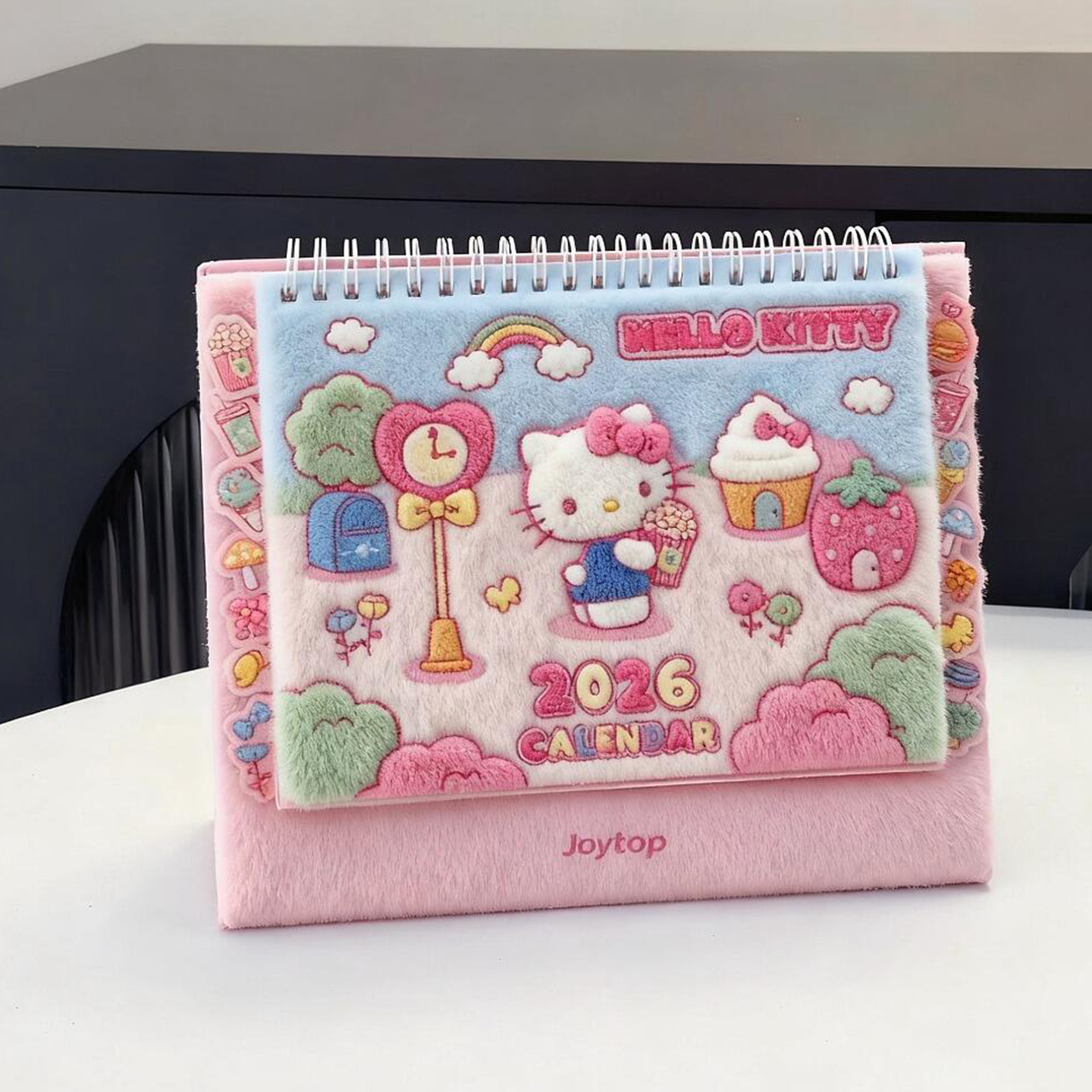 Kitty猫日历可爱卡通台历2026新款日程计划表打卡办公室桌面摆件