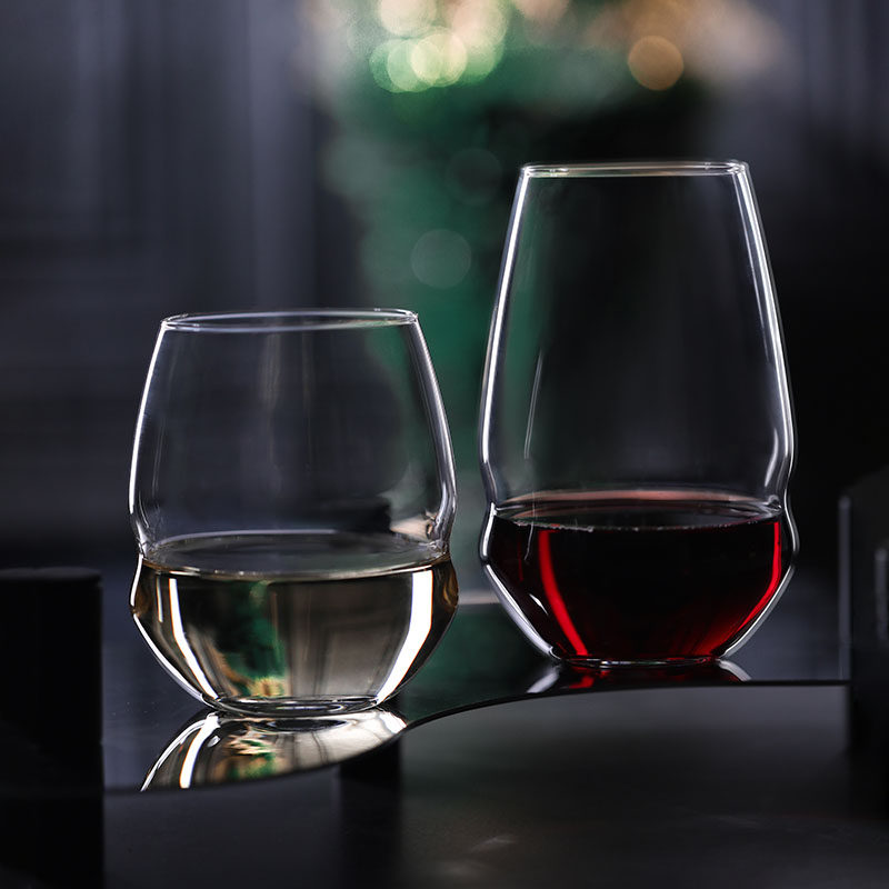 krosno进口无脚红酒杯北欧晶质玻璃杯家用水杯o型洋酒杯葡萄酒杯