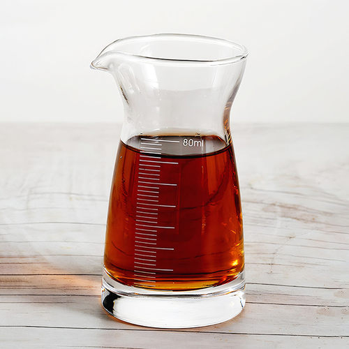 高档玻璃刻度白酒分酒器80ml刻度