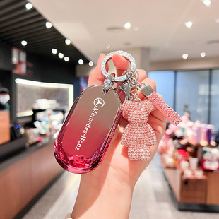 适用奔驰2023款 新C260L钥匙套C200L女GLC300L车新C级S级S400L