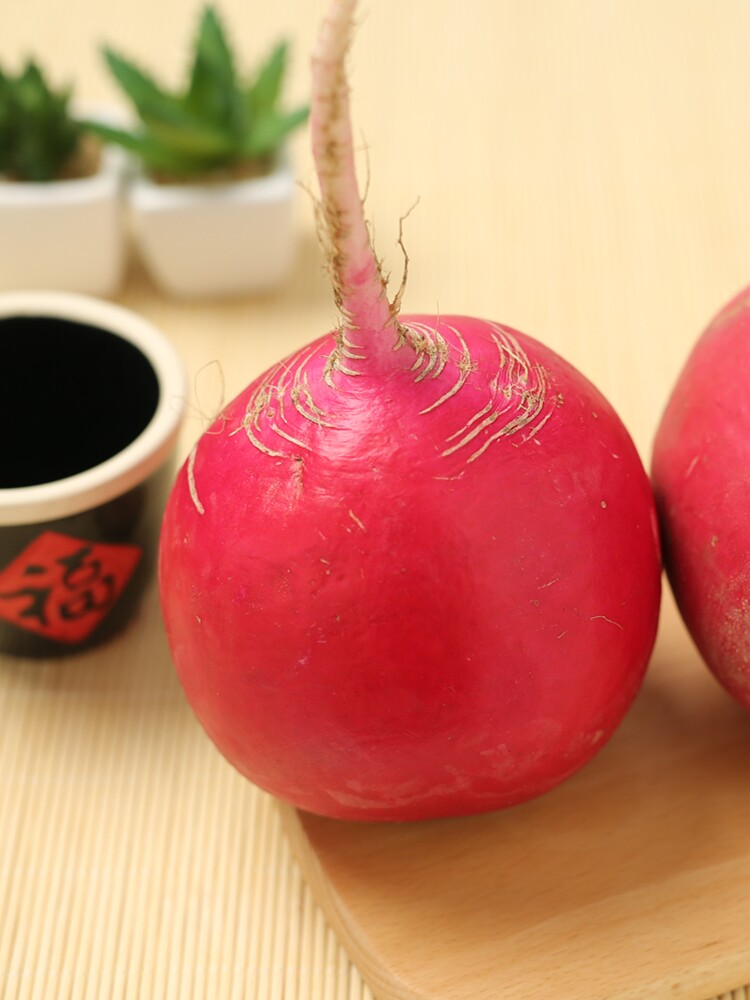 东北大红萝卜 红皮白心大红袍圆萝卜新鲜农家雌性甜脆生吃5斤包邮