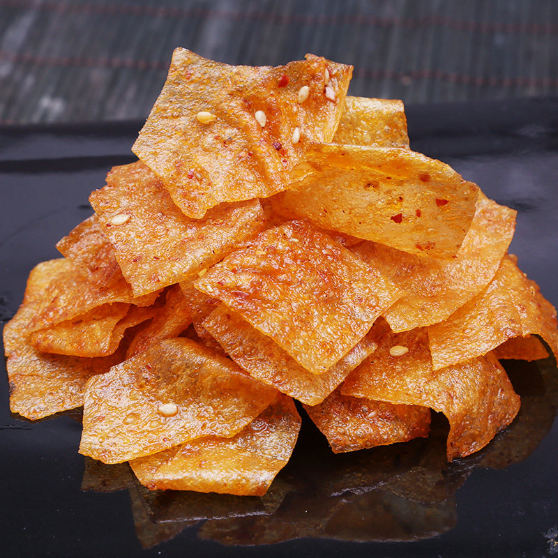 食为先豆皮豆你嗨皮手撕豆腐皮湖南平江辣片包装休闲麻辣零食小吃