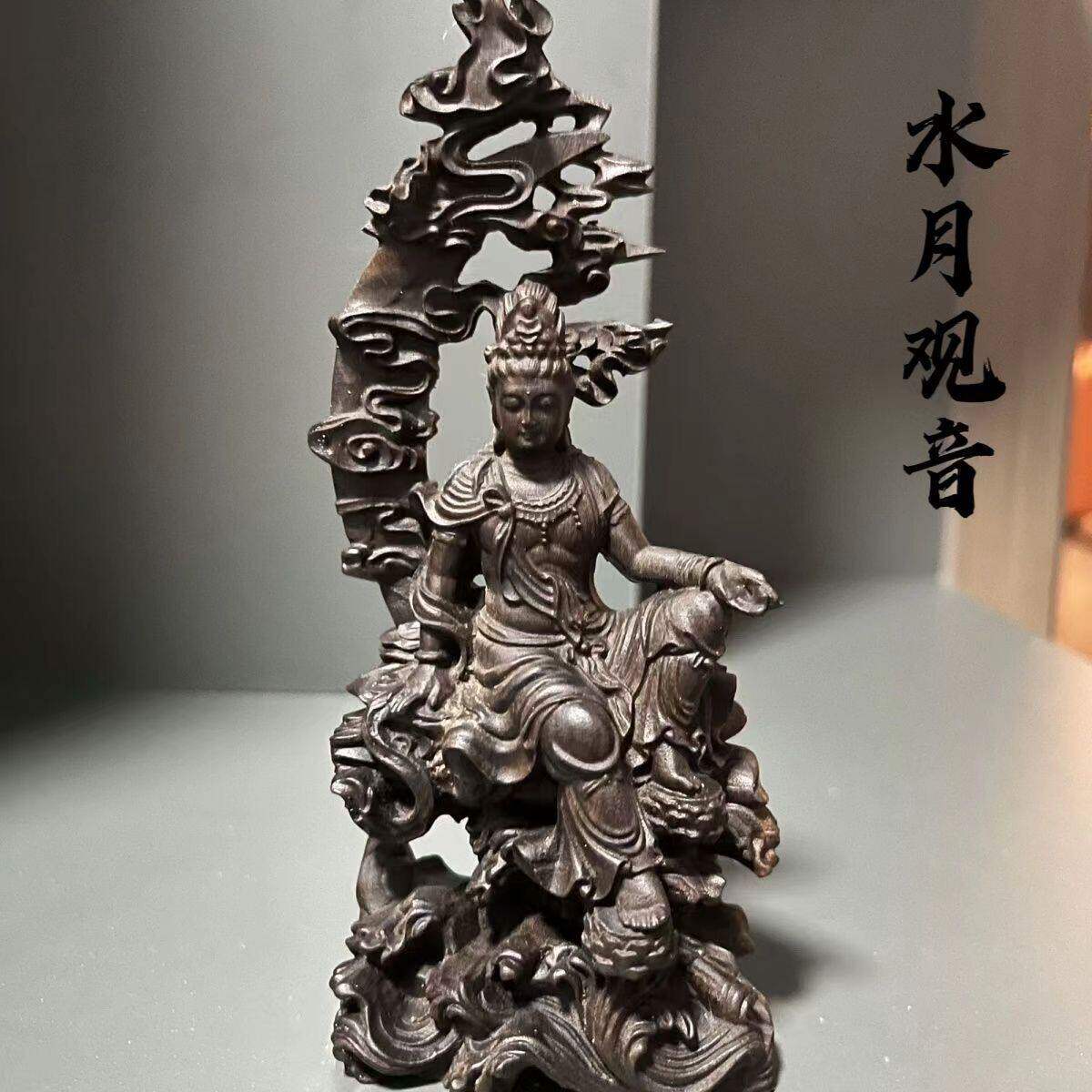 沉香木黑油家居饰品摆件