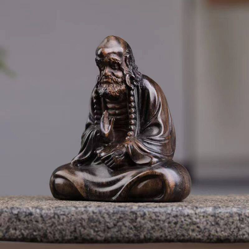 达摩祖师沉香木原木立体