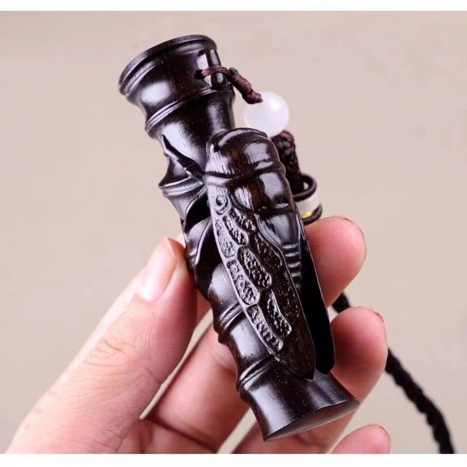 红酸枝木手把件知足常乐