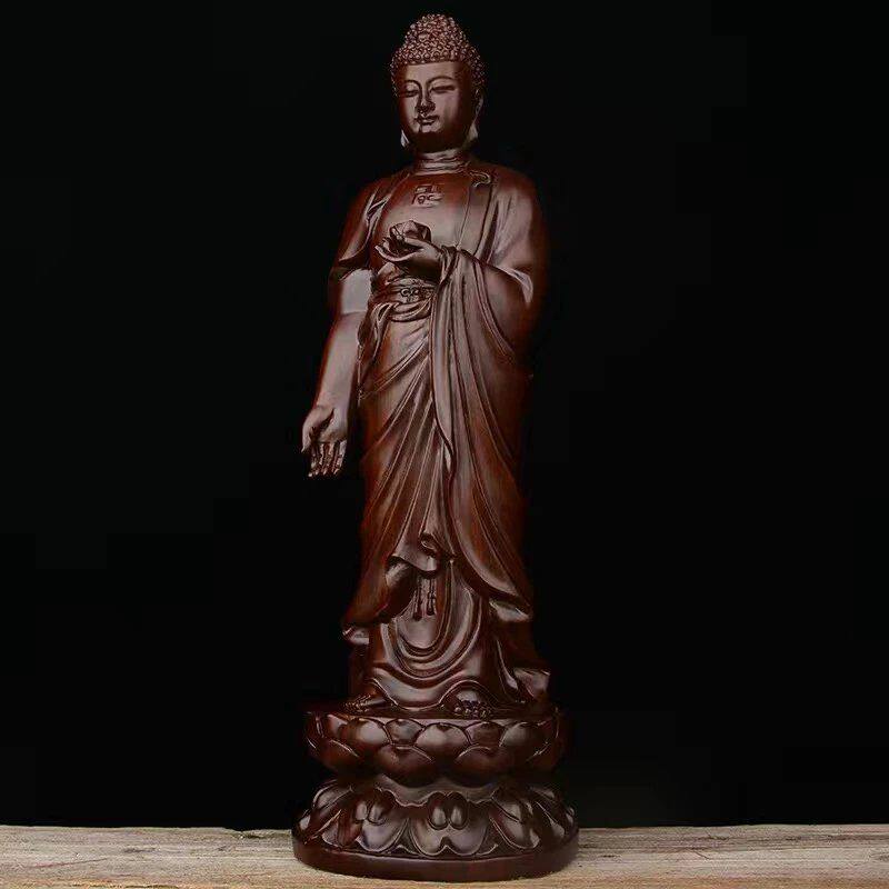 木雕摆件释迦牟尼实木质