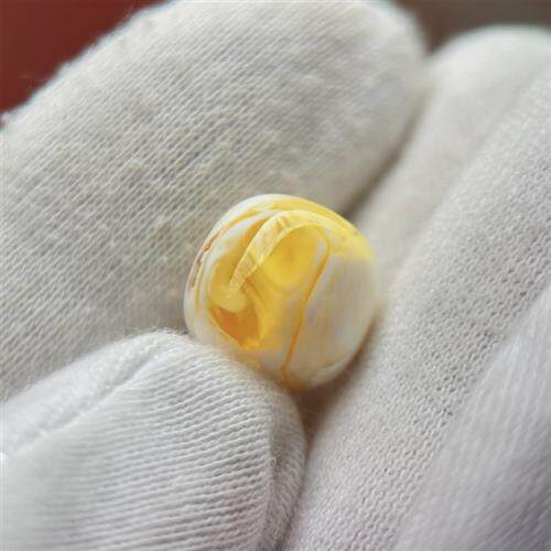 精品天然琥珀蜜蜡金瓷白妖孽金绞蜜蜡老型珠桶珠文玩配饰腰珠顶珠