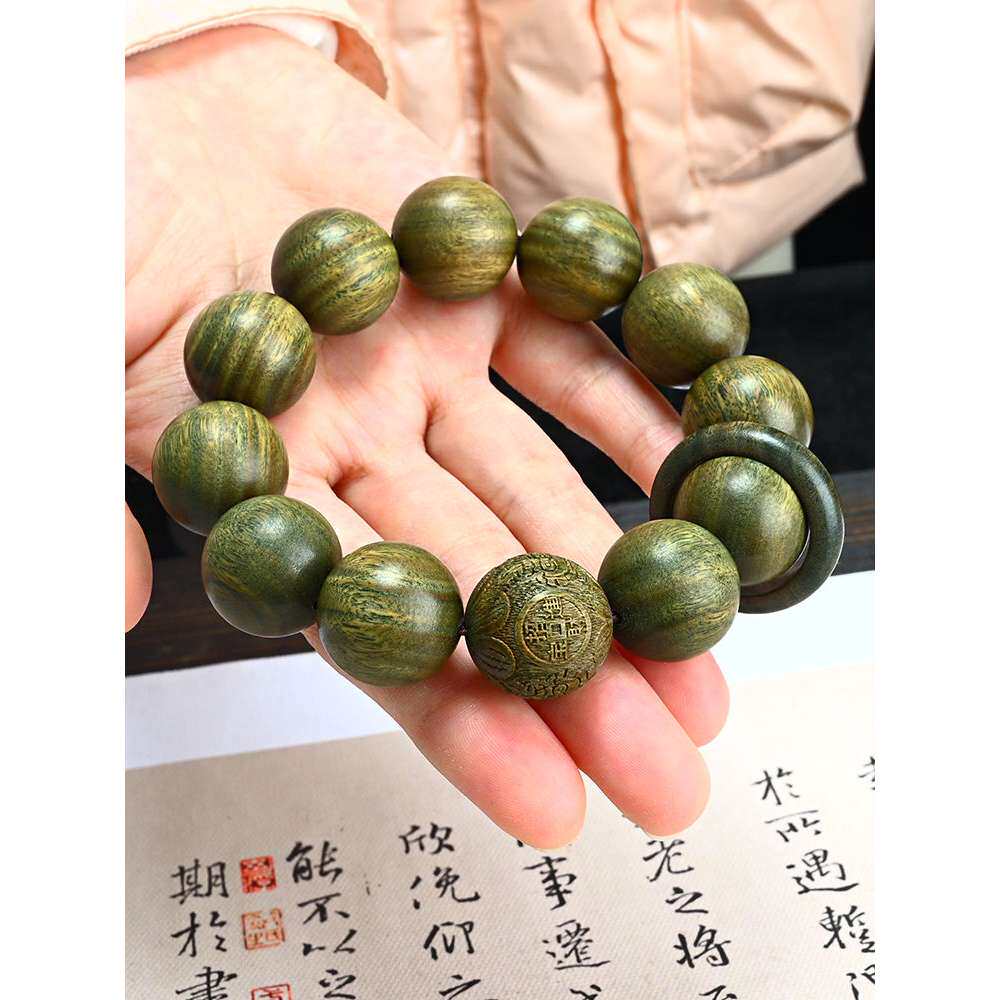 天然正宗阿根廷绿檀木佛