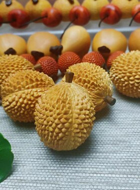 金檀木榴莲保健手把件实