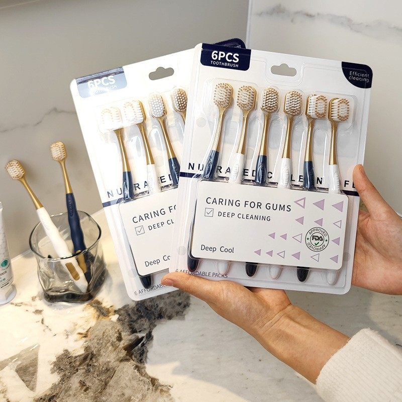 牙刷级软毛牙刷 成人家用6支装宽头护龈牙刷,洗护清洁剂/卫生巾/纸/香薰,牙刷/口腔清洁工具,淘宝优惠券,粉丝福利购,淘宝优惠卷