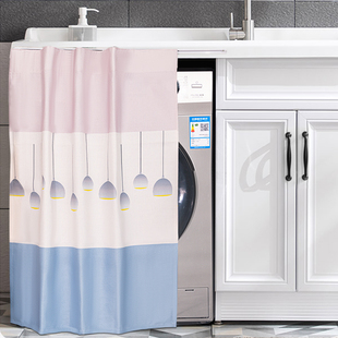 滚筒洗衣机防晒帘阳台洗手台橱柜防水遮阳柜子门帘布遮挡帘防晒罩