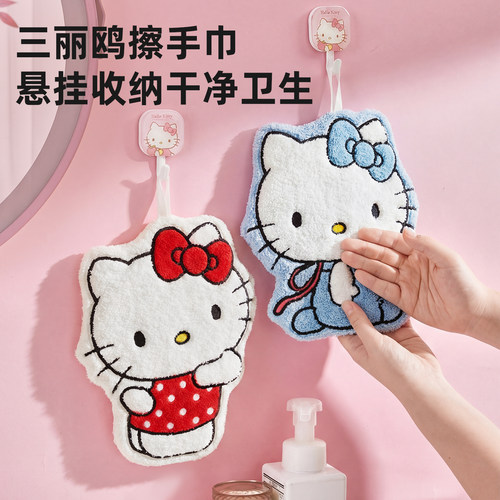擦手巾挂式可爱厨房速干擦手布