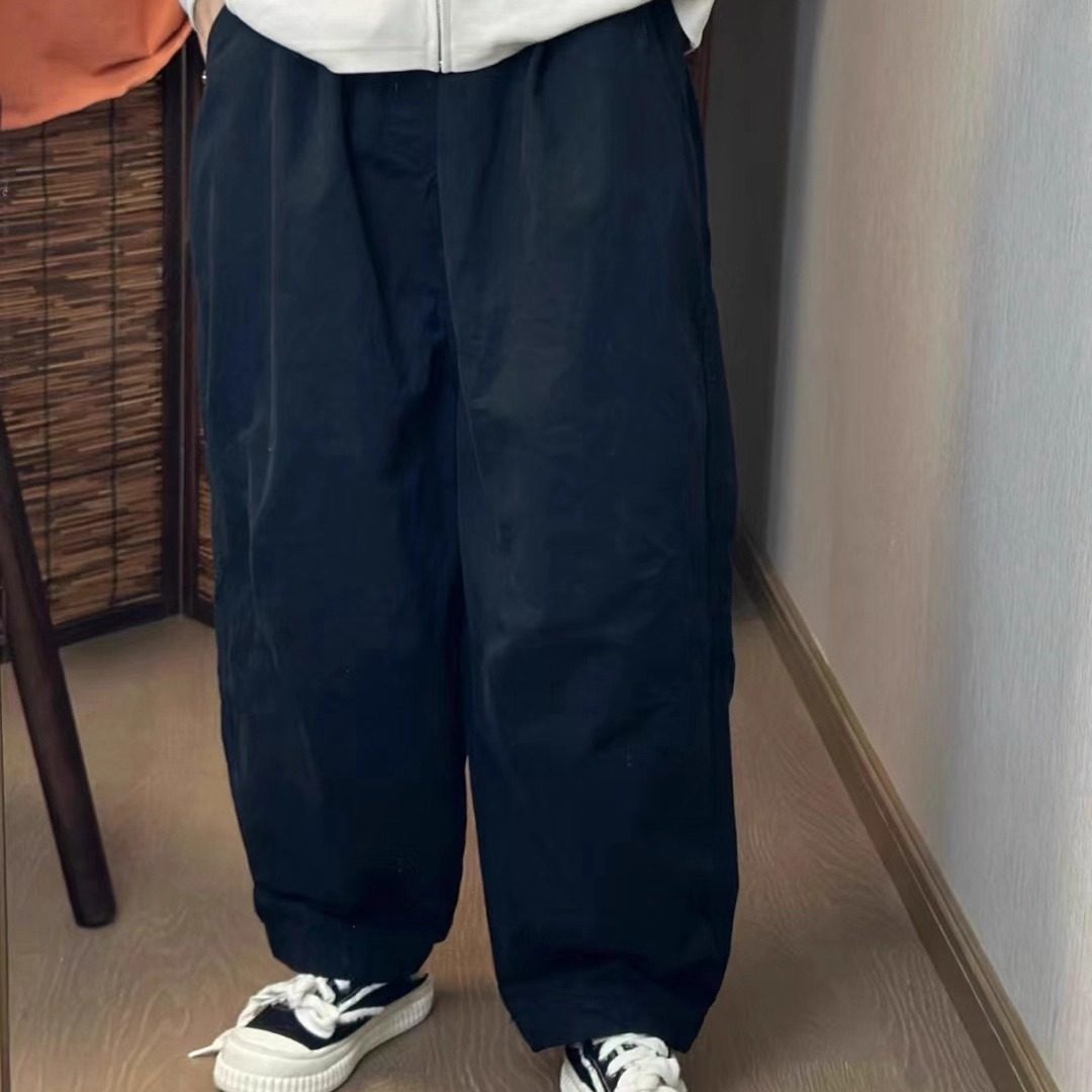 松紧腰休闲裤哈伦裤立体拼接长裤