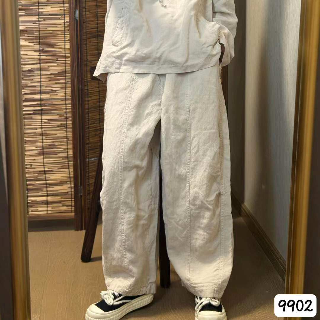 秋季双层厚款哈伦裤宽松显瘦长裤