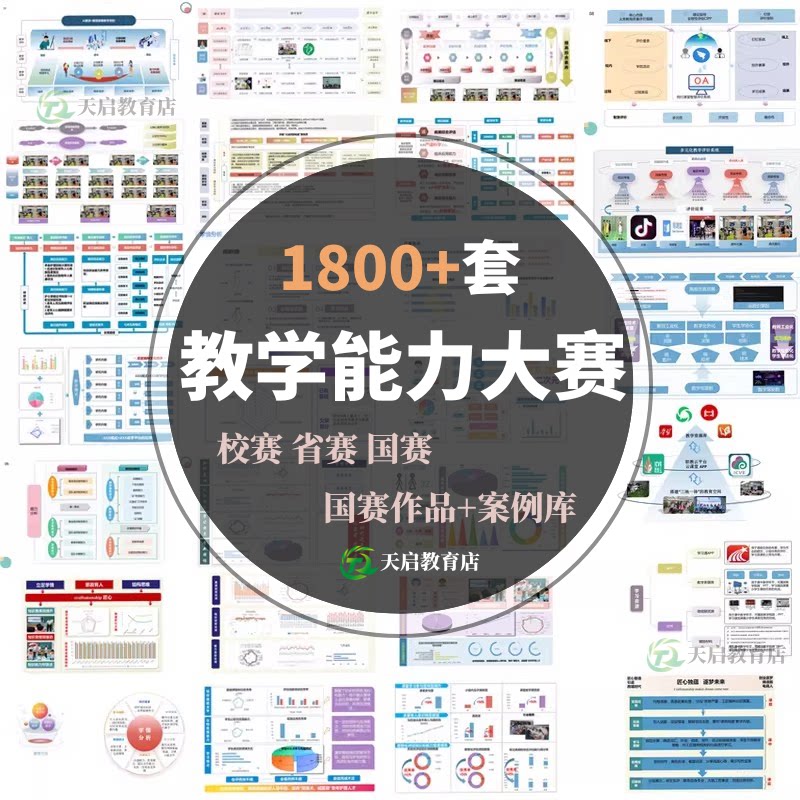 教学能力大赛ppt模板实施报告配图创新设计国赛教师技能讲课课件