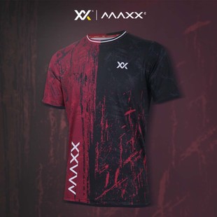 羽毛球训练服大赛服女款 MAXX玛速正品 男士 半袖 速干羽毛球T恤新品
