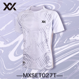 运动T恤大赛服 速干透气羽毛球服休闲圆领短袖 MAXX玛速正品 夏季