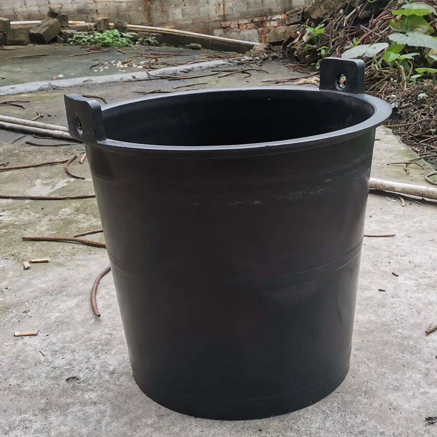 特大加厚牛筋桶施肥浇菜挑水粪桶农用大号桶老式桶黑色塑料桶大号