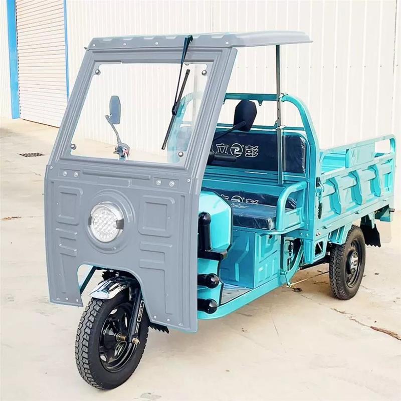 新款简易电动三轮车车棚雨蓬加厚塑料前车头封闭挡雨蓬