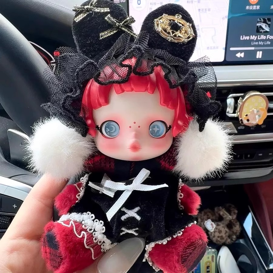 SKULLPANDA光织园系列SP搪胶娃衣搪胶毛绒公仔娃衣服适用泡泡玛特