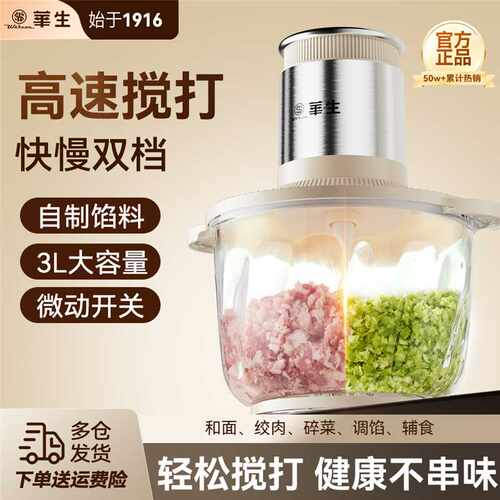 华生绞肉灌肠机高速大功率3升容
