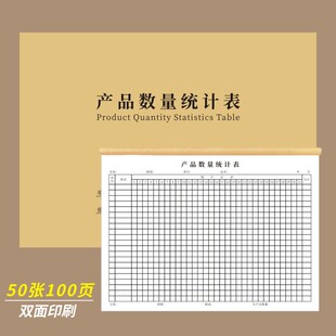 产品数量统计表车间生产月报表物品存货计数表工厂车间员工数量记录本物品月销统计记录表商品销售月度登记表