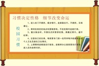 习惯决定性格细节改变命运海报展板主动性性格决定命运墙贴墙纸