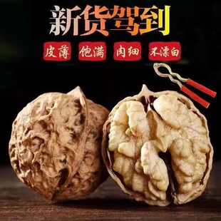 贵州毕节特产赫章核桃2023新货纸皮薄皮原味干核桃散装野生干核桃