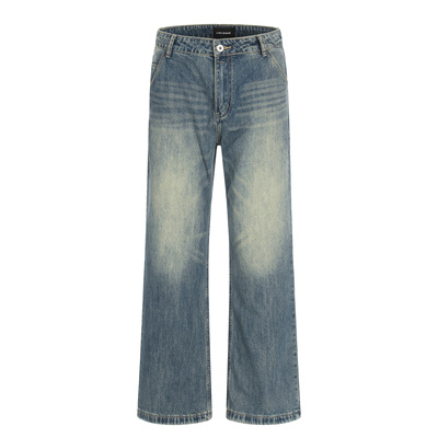 ZLAYCO美式简约直筒牛仔裤