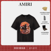 个性 骏马图案印花T恤 2026早春新品 男士 新品 AMIRI