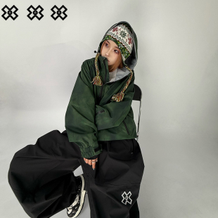 AX滑雪服女款男宽松防水冬季套装2025新款3L滑雪上衣裤子防风保暖