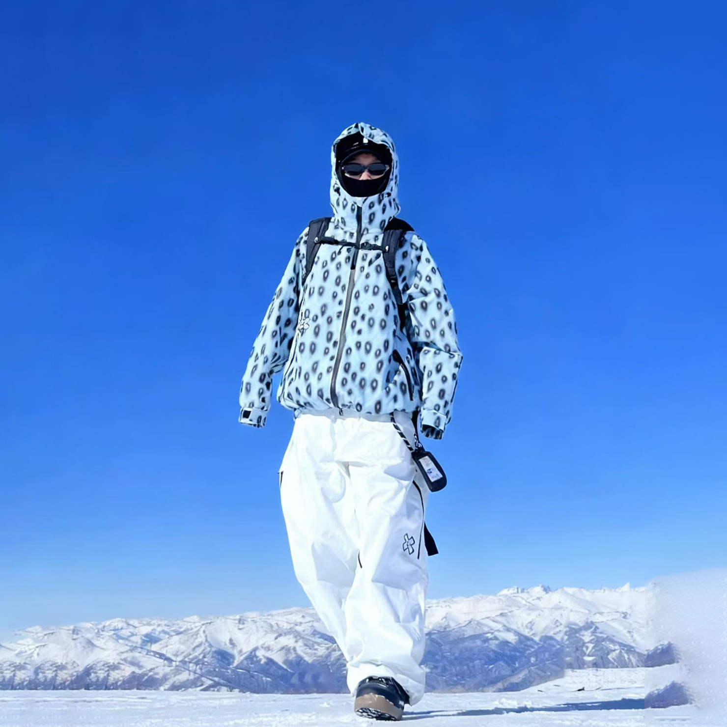 3L防水夹棉滑雪服套装