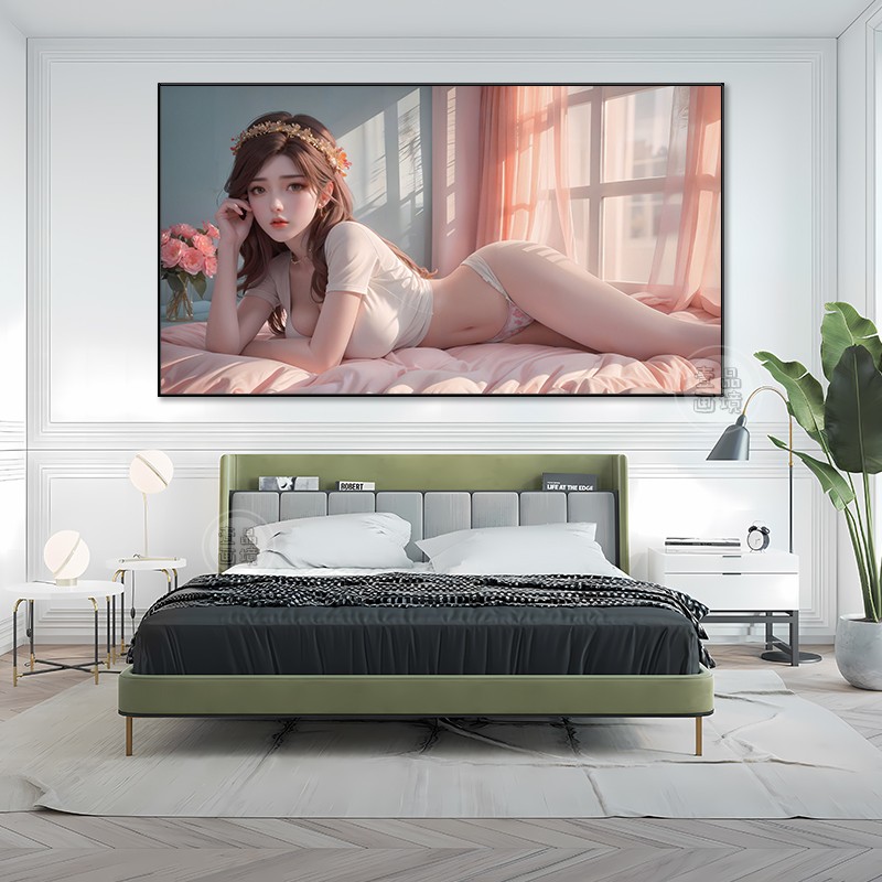 完美世界火灵儿装饰画国漫性感美女动漫网咖电竞酒店房间个性挂画图片