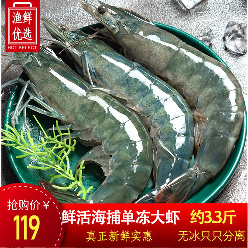 2030海水大虾鲜活超大基围虾青虾