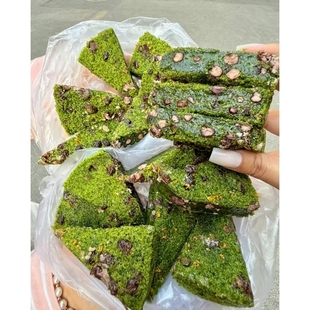 峰仔麦青红豆糕糯米松花糕桂花糕糯叽叽红豆糕大麦苗汁蒸发糕点心