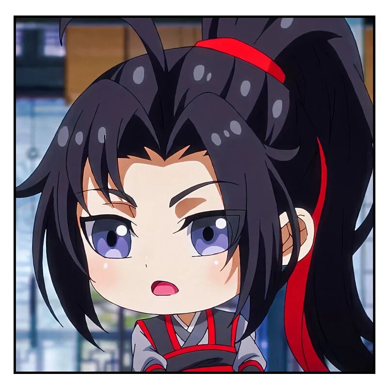 q版魔道祖师夷陵老祖魏无羡diy数字油画卡通手绘填充涂色丙烯画