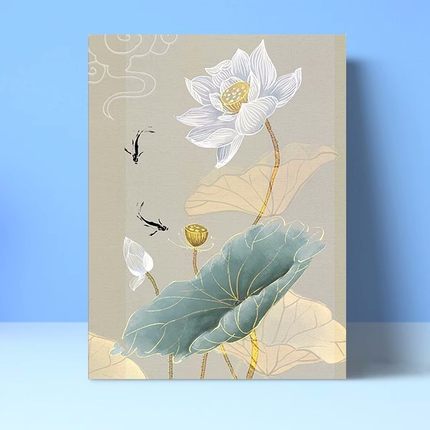 数字油画中国风艺术感diy填色定制手绘工高级小尺寸ins风景油彩画