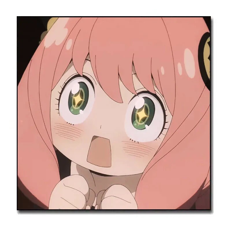 阿尼亚福杰动漫diy油彩画可爱女孩卡通动漫手绘填色解压数字油画