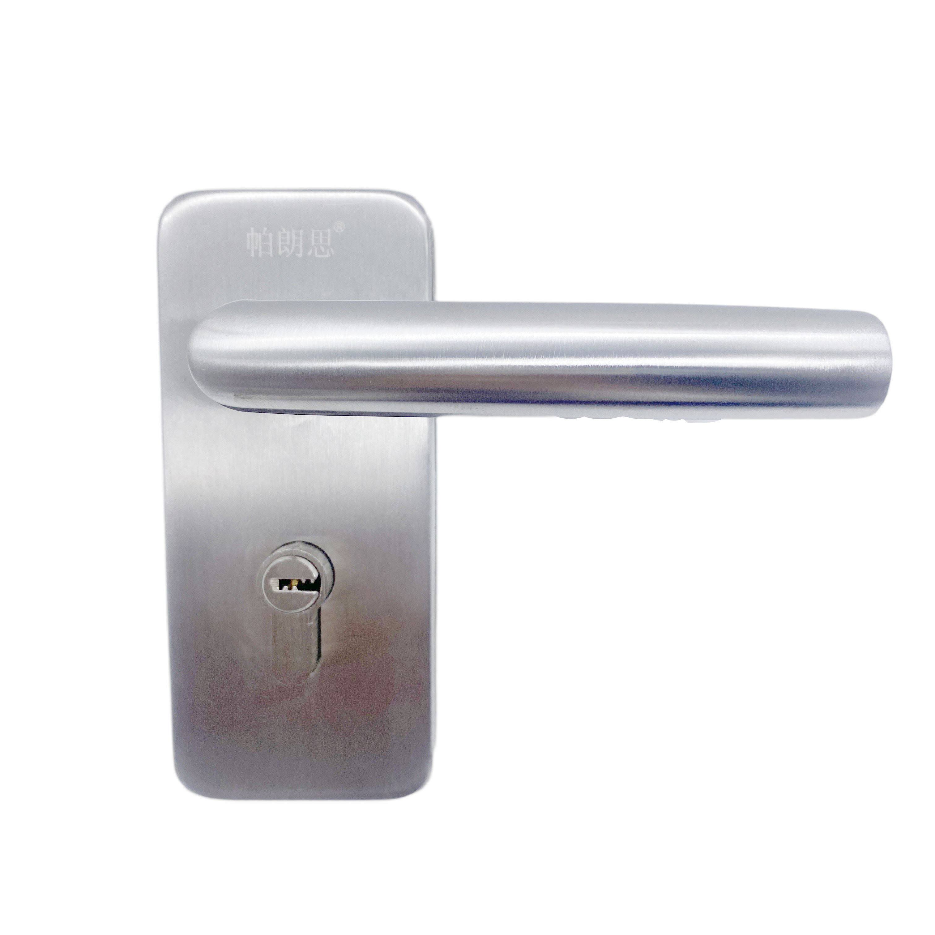 新品304不锈钢办公室玻璃门锁固定玻璃把手 高隔间地弹簧无框门执