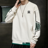 打底衫 奥特莱斯春秋卫衣男冬季 加绒加厚休闲宽松T恤潮牌情侣大码
