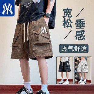 奥特莱斯夏季新款工装短裤男宽松美式运动裤休闲痞帅百搭五分裤子