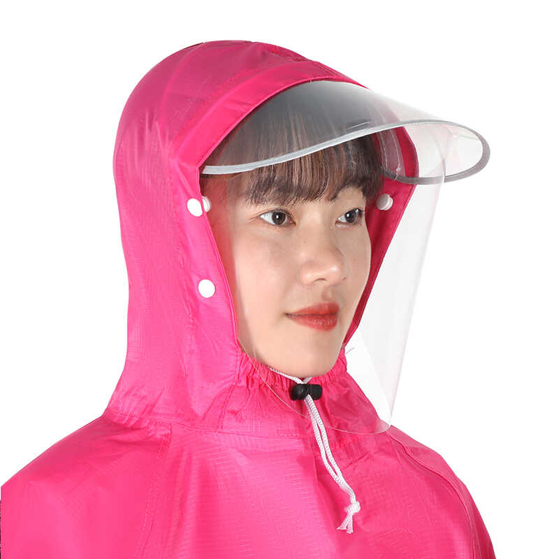 防雨水帽子可拆卸遮脸加厚单买