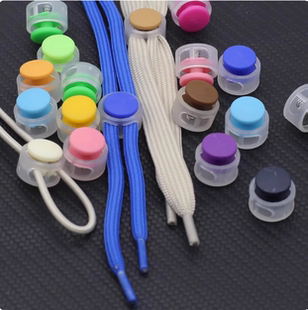 弹簧扣吊扣绳扣双孔猪鼻扣塑料卡扣松紧调节扣卫衣下摆鞋带裤脚扣