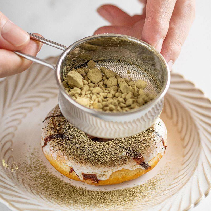 不锈钢手持迷你面粉筛糖粉筛可可粉撒粉器烘焙家用网筛子厨房工具