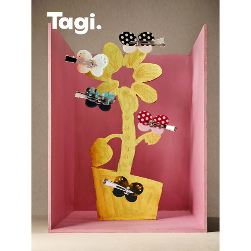 Tagi.小福蝶无痕醋酸鸭嘴发夹