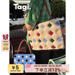 充棉刺绣枕头手提笔记本包 put Tagi.OK砰砰电脑包 Put